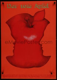 7t668 WORSHIP THE FIRE style B East German 23x32 1976 clever Demaiziere art of apple, profiles!