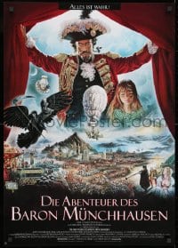 7t030 ADVENTURES OF BARON MUNCHAUSEN German 1988 directed by Terry Gilliam, Renato Casaro art!