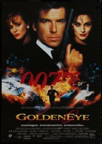 7t035 GOLDENEYE German 1995 cool image of Pierce Brosnan as secret agent James Bond 007!