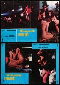 7t901 EMANUELLE & THE EROTIC NIGHTS group of 6 Italian 19x26 pbustas 1978 sexy Laura Gemser!