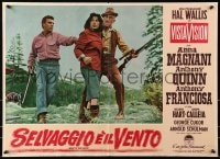 7t999 WILD IS THE WIND Italian 19x27 pbusta 1958 Tony Franciosa with Anna Magnani!