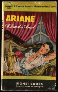 7w266 ARIANE paperback book 1948 Jean Schopfer's famous novel of unconventional love!