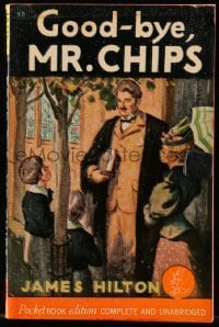 7w279 GOODBYE MR. CHIPS Pocket Book edition paperback book 1941 the story by James Hilton!
