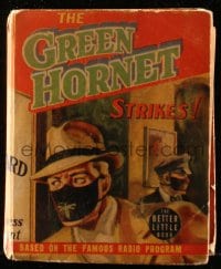 7w008 GREEN HORNET STRIKES Better Little Book hardcover book 1940 based on the famous radio program!