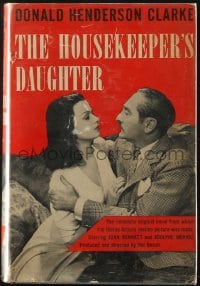7w050 HOUSEKEEPER'S DAUGHTER Triangle movie edition hardcover book 1939 Joan Bennett, Adolphe Menjou