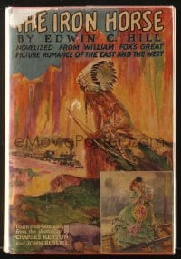 7w052 IRON HORSE Grosset & Dunlap movie edition hardcover book 1924 scenes from John Ford movie!