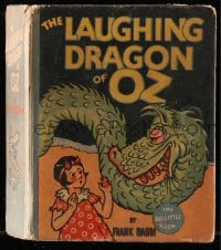 7w012 LAUGHING DRAGON OF OZ Big Little Book hardcover book 1934 by Frank Baum, great cover art!