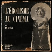 7w230 L'EROTISME AU CINEMA French softcover book 1958 illustrated history of sex in movies!