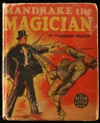 7w014 MANDRAKE THE MAGICIAN & THE MIDNIGHT MONSTER Better Little Book hardcover book 1939 cool!