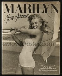 7w166 MARILYN MON AMOUR hardcover book 1985 album of Andre de Dienes, her preferred photographer!