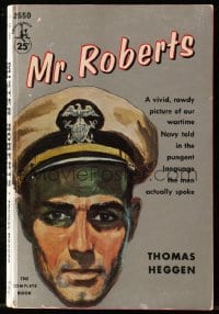 7w290 MISTER ROBERTS Pocket Book movie edition paperback book 1955 great cover art by Harvey Kidder!