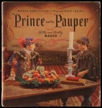 7w244 PRINCE & THE PAUPER Whitman Publishing softcover book 1937 Errol Flynn & the Mauch Twins!