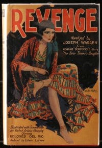 7w093 REVENGE Grosset & Dunlap movie edition hardcover book 1928 sexy gypsy girl Dolores Del Rio!