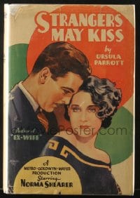 7w102 STRANGERS MAY KISS Grosset & Dunlap movie edition hardcover book 1931 Norma Shearer, Parrott