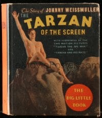 7w025 TARZAN OF THE SCREEN Big Little Book hardcover book 1934 The Story of Johnny Weissmuller!