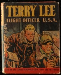 7w027 TERRY LEE FLIGHT OFFICER U.S.A. Better Little Book hardcover book 1944 from newspaper strip!