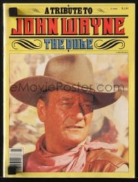 7w255 TRIBUTE TO JOHN WAYNE THE DUKE softcover book 1980 an illustrated biography of the legend!