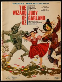 7w262 WIZARD OF OZ song book 1968 vocal selections for your favorite music from the movie!