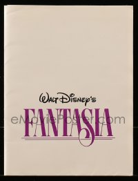 7w778 FANTASIA presskit R1985 Walt Disney's feature cartoon set to classical music!