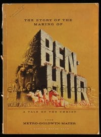 7w469 BEN-HUR softcover souvenir program book 1960 Charlton Heston, William Wyler classic epic!