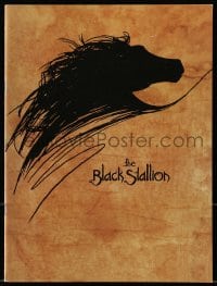 7w475 BLACK STALLION souvenir program book 1979 Kelly Reno, Teri Garr, great horse artwork!