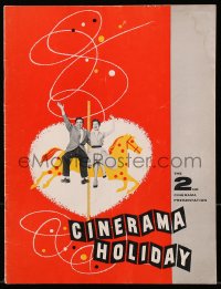 7w481 CINERAMA HOLIDAY souvenir program book 1956 you feel like a participating member of the movie!