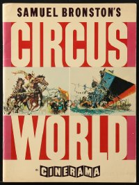7w483 CIRCUS WORLD Cinerama souvenir program book 1965 John Wayne, Cardinale, McCarthy cover art!
