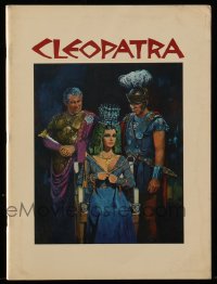 7w484 CLEOPATRA souvenir program book 1964 Elizabeth Taylor, Richard Burton, Harrison, Terpning art