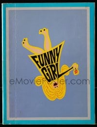7w509 FUNNY GIRL souvenir program book 1969 Barbra Streisand, Omar Sharif, William Wyler!