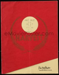 7w531 HARVEST souvenir program book 1939 Marcel Pagnol's Regain, cool die-cut cover!