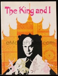 7w557 KING & I stage play souvenir program book 1976 Yul Brynner in the Broadway production!