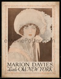 7w565 LITTLE OLD NEW YORK souvenir program book 1923 great images of pretty Marion Davies!