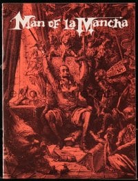 7w577 MAN OF LA MANCHA stage play souvenir program book 1960s David Atkinson as Don Quixote!