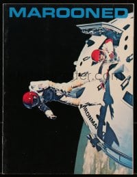 7w579 MAROONED souvenir program book 1969 astronauts Gregory Peck & Gene Hackman, John Sturges!