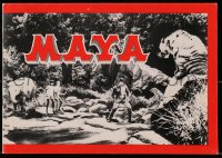 7w581 MAYA souvenir program book 1966 actually filmed in the most dangerous places in India!