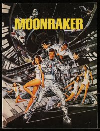 7w587 MOONRAKER souvenir program book 1979 Roger Moore as James Bond, Lois Chiles, Richard Kiel!
