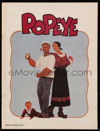 7w609 POPEYE souvenir program book 1980 Robert Altman, Robin Williams & Shelley Duvall, E.C. Segar