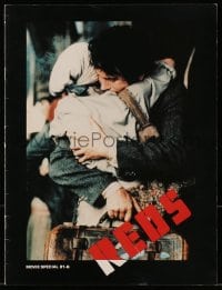 7w622 REDS souvenir program book 1981 Warren Beatty as John Reed & Diane Keaton in Russia!