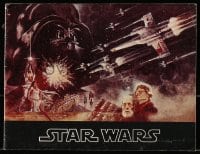 7w665 STAR WARS souvenir program book 1977 George Lucas classic, Jung art!