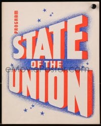 7w666 STATE OF THE UNION souvenir program book 1948 Frank Capra, Spencer Tracy, Katharine Hepburn