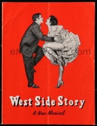 7w692 WEST SIDE STORY stage play souvenir program book 1957 the original Broadway musical!