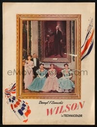 7w697 WILSON souvenir program book 1944 biography of U.S. President portrayed by Alexander Knox!