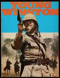 7w706 YOUNG WINSTON souvenir program book 1972 Robert Shaw as Churchill, Richard Attenborough