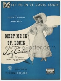 7w379 MEET ME IN ST. LOUIS sheet music 1944 Judy Garland, classic, Meet Me in St. Louis, Louis!