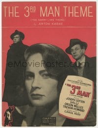7w423 THIRD MAN sheet music 1949 Orson Welles classic noir, The Harry Lime Theme!