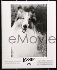 7w834 LASSIE presskit w/ 15 stills 1994 Tom Guiry is best friends with classic Collie dog!