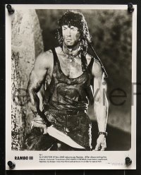 7w927 RAMBO III presskit w/ 14 stills 1988 Sylvester Stallone returns as John Rambo!
