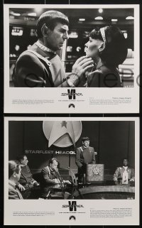 7w959 STAR TREK VI presskit w/ 9 stills 1991 William Shatner, Leonard Nimoy, DeForest Kelley