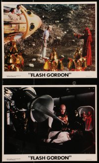 7x300 FLASH GORDON 2 8x10 mini LCs 1980 Sam Jones, Melody Anderson, Max Von Sydow as Emperor Ming!