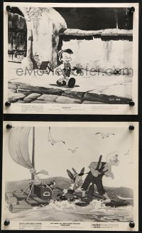 7x978 PINOCCHIO 2 8x10 stills R1954 Disney classic cartoon about a wooden boy who wants to be real!